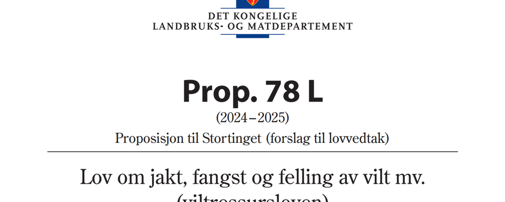 2025 Prop. 78 L (2024–2025) Tittel